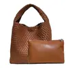 Bolsa Tejida Transfronteriza Bolso Tote para Mujer Gran Capacidad Bolsa Cesta de Verduras Bolsa de Compras Bolsa General Bolsa para Mujer Combinación con Todo 61