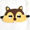 Máscara de fieltro Navideña para Niños Máscara para Ojos de Disfraz Festivo Guardería Máscara de Mascarada Dibujo Animado Creativa Máscara para Niños
