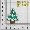 Parche de Muñeco de Nieve Navideño Pequeño de Dibujos Animados de Goma Blanda de PVC Decoración DIY para Zapatillas, Accesorios para Fundas de Teléfono y Accesorios para Zuecos