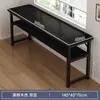 Mesa para uso doméstico, adecuada para el dormitorio de una niña, escritorio largo, diseño simple, ideal para apartamentos de alquiler, montada en la pared, escritorio largo para escribir, estación de trabajo, escritorio estrecho para computadora para estudiantes