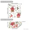 Múltiplos Estilos Papai Noel Anão Elfo de Natal Decorações Adesivos de Janela Vidro de Vitrine Decorações de Festival de Natal Adesivos Eletrostáticos