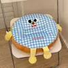 Bonito cojín redondo para sentarse durante mucho tiempo en la oficina, almohadilla gruesa para silla, cojín creativo de alta apariencia para asiento de dormitorio estudiantil