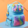 Nova mochila de estilo coreano para alunos do ensino fundamental e médio desratização de silicone descompressão mochila infantil cinco ou seis mochila de redução de carga mochila