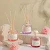 Aromaterapia Não Inflamável Transparente Garrafa Barriga Pequena Óleo Essencial para Interior Casa Decorações Domésticas Freshener de Ar Aromaterapia de Rattan