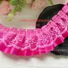 6cm Ribete de Encaje Satinado Accesorios para el Cabello Abanico Cinta Decoración Materiales Hechos a Mano DIY