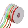 Rollo Grande de Cintas de Poliéster de Color Sólido de 1.0 cm para Decoración de Pasteles de Flores y Regalos, Lazos de Cinta de Satén Hechos a Mano para Floristerías