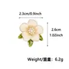 Botões de punho de gardênia pintados a óleo estilo francês feitos sob medida, botões metálicos florais etéreos estilo antigo, botões florais decorativos