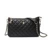 Bolso Aokaqi con Doble Correa para el Hombro, Bolso de Piel de Oveja, Bolso de Mano para Hombro para Mujer, Bolso de Cuero Genuino con Patrón de Cuadros de Gran Capacidad para Mujer, Bolso Cruzado