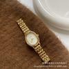 IEKE Venta Caliente Vintage Lujo Ligero Alta Moda Fritillaria Reloj Dorado para Mujer Estudiante Cadena de Correa de Acero Reloj de Cuarzo