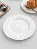 Pedidos de Fábrica: Tigelas e Pratos de Cerâmica de Luxo com Relevo Estilo Francês para Sobremesa e Salada