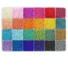 24 Compartimentos Miçangas de Arroz Cor Macaron Pacote de Materiais Artesanal DIY Fazendo Pulseira Colar Acessórios de Joias Conjunto Combinado