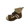 Botines cortos transpirables retro modernos estilo postapocalíptico para mujer 2026 Otoño/Invierno Nuevos de caña alta Modernos con retazos Temperamento Versátiles Botines Cortos