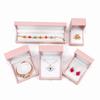 Caja de Embalaje de Joyería Personalizada Hebilla de Perla Cuero PU Caja de Regalo para Joyería Caja para Anillo Pulsera Caja para Colgante