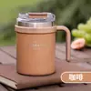Taza de Acero Inoxidable Sitarayuri Nueva con Asa, Taza de Café Portátil para Hombres y Mujeres, Taza Creativa de Doble Uso