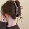 Pinza de garra estilo coreano de volumen extragrande, nuevo y exquisito clip de tiburón duradero, pinza para el pelo de metal con forma de corazón irregular, accesorio para el cabello