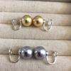 Fiebre de Corea del Sur con pendientes de perlas de imitación akoya de color brillante, clip para oreja de lujo ligero de alta gama