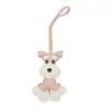 Colgante de Bolso para Cachorro Schnauzer Llavero de Perro de Cuero PU Adorno Regalo Venta al por Mayor Moda Accesorio para Viajero