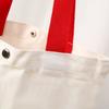 Bolsa de lona publicitaria LOGO bolsa de algodón en blanco respetuosa con el medio ambiente lona de algodón puro bolsa de compras portátil en stock