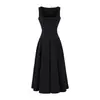 Atacado de Roupas Femininas Transfronteiriças Vestido Francês de Alcinha com Decote Quadrado Afina a Cintura Emagrecimento Temperamento Petite Cintura Alta Longo
