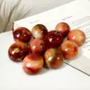 Esfera Redonda Natural Ágata Roja Jade Bola de Cristal Adorno Mineral Crudo Rojo Pulido Decoración de Muebles para Ceremonia de Inauguración