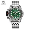 Relógio de Pulseira de Aço de Marca para Homens com Mostrador Grande, Luminoso, À Prova d'Água, Relógio de Quartzo, Venda Direta da Fábrica e Dropshipping