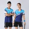 Ropa de bádminton Traje para hombre y mujer Falda de manga corta Ropa deportiva de secado rápido Tenis Ping-pong Competición Entrenamiento Ropa de equipo Estampado Verano