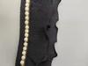 En stock venta directa falda de encaje plisado de gasa elástica con múltiples capas de perlas, puño de cortina para ropa
