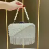 Bolso de Mano con Borlas para Mujer Bolso de Mano Perlado Bolso de Noche Bolso Tote Elegante Bolso de Mujer Bolso de Noche Adornado con Pedrería