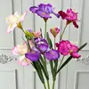 Grande flor de íris artificial com um toque de luxo para decoração de casa e sala de estar, flores artificiais para atacado para comércio exterior transfronteiriço