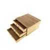 Caja de Almacenamiento de Bambú Casual de Tres Niveles con Cajones para Hogar Casa de Té Caja para Té Pu'Er Gabinete para Pasteles de Té Bandeja de Té Caja para Pasteles de Té Venta al por Mayor