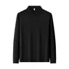 Ropa de trabajo para hombre con cuello, comercio exterior transfronterizo, polo deportivo de alta gama de secado rápido, polo de manga larga, impresión de logotipo personalizado