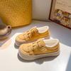 Sapatos Birkenan de sola grossa Beier femininos 2024 novos espessados de um pedal sapatos preguiçosos de bico fechado casuais BE-6808
