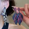Pendientes de Plata Aguja Zircón Gota de Agua Pendientes Transfronterizos Europeos y Americanos Vintage de Lujo de Alta Resistencia con un Diseño Único para Mujer