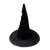 Sombrero de Bruja de Halloween Corona Negra Sombrero de Bruja Tocado de Mago Sombrero de Bruja Mago Sombrero de Fiesta Tocado