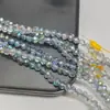 Contas de Ábaco Planas de 4mm Contas de Vidro de Cristal Contas da Roda da Fortuna Contas Soltas para Roupas DIY Acessórios de Cabelo Acessórios para Lenços e Colares