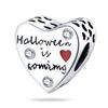 Comércio exterior quente atacado engraçado personalidade Halloween Lua bruxo Abóbora mágica chapéu vassoura pingente cobre prata banhada