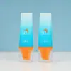 Botella de Protector Solar de 50ml Plástico Material de Empaque Cosmético Crema Aislante Crema de Manos Loción Muestra de BB Cream Empaque de Viaje Portátil
