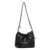Bolsa Pequena de Mão com Design Plissado Niche Francês para Mulheres 2025 Nova Bolsa Saco Simples de Verão Bolsa Transversal Fashion