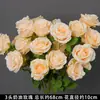 Nova Flor Artificial Pétala Dobrável Rosa Degradê Decoração de Casamento Corredor Shopping Ornamentação para Casa Arranjo de Flores Artificiais DIY