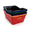Enfriador de cerveza de plástico en forma de L para bar, caja de cerveza de gran capacidad, cubo de hielo de plástico con doble asa, cubo de hielo para bebidas, cesta de vino, portavinos