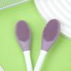 Cepillo de silicona de doble cabezal para mascarillas, limpiador de poros, aplicador de mascarillas de barro, herramienta portátil de maquillaje de belleza, paquete individual