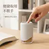 Porta Palillos Rayas Verticales Simples Hogar Alto Valor Creativo Caja de Palillos a Prueba de Polvo Frasco de Almacenamiento para Bastoncillos de Algodón Adorno para Sala de Estar