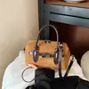 Bolso Boston Patchwork Modelo Nuevo 2026 para Mujer, Bolso de Mano Vintage Color Block, Bolso Cuadrado Pequeño de Hombro y Cruzado, Moderno y Versátil