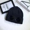Gafas de otoño e invierno para hombre y mujer gorro de esquí con forro polar sombrero de punto cálido de lana Amazon europeo y americano