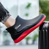 Botas de Chuva Masculinas Verão Cozinha Chef Trabalho Proteção do Trabalho Especial Pesca Antiderrapante Impermeável Canteiro de Obras Sapatos de Borracha Pretos Sapatos Aquáticos