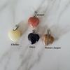 Cor mista amor DIY Acessórios de Pedra pingente de coração de pêssego Acessórios DIY 20 cores um pacote de acessórios cordão para pendurar