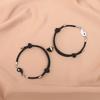 Moda Europea y Americana Transfronteriza Milán Cuerda Magnética Blanca y Negra Pulseras de Pareja Tai Chi para un Par de Pulseras de Hombres y Mujeres Joyería al por Mayor
