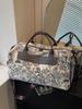 Bolsa de Viagem de Grande Capacidade para Comércio Exterior de Curta Distância Nova Bolsa de Mão Esportiva Fitness Feminina Novo Estilo Chinês Estilo Nacional Bolsa de Ombro Transversal