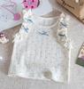 Ropa de Bebé Verano Chaleco con Lazo Camisola Top Lindo para Bebé Niña Delgado Chaleco de Cuello de Muñeca Nuevo