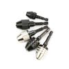 Accesorios para destornillador eléctrico de 3.6V adaptador de mango hexagonal de giro redondo mango hexagonal ranura R cambio rápido portabrocas de tres mordazas